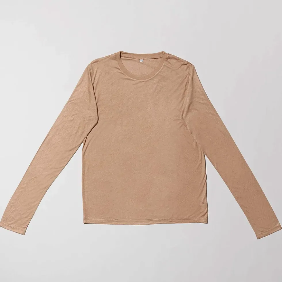 Baserange - T-Shirt manches longues - Marron