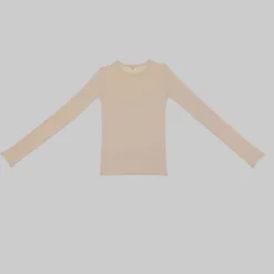 Baserange - T-shirt manches longues Heart - Tin Beige