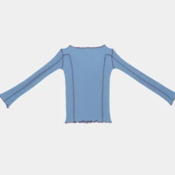 Baserange - T Shirt Omato - Bleu Pinto