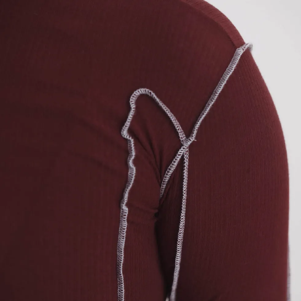 Baserange - T Shirt Omato - Rouge Nara