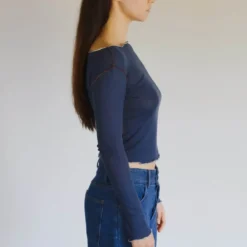 Baserange - T-Shirt Vein - Preston Blue