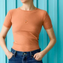 Baserange x Merci - T-Shirt Tower Tréfle Cœur - Rose