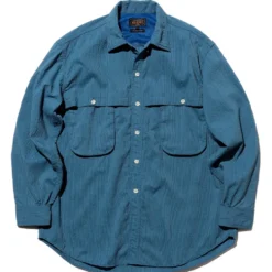 Beams Plus - Chemise Adventure Gingham - Bleu