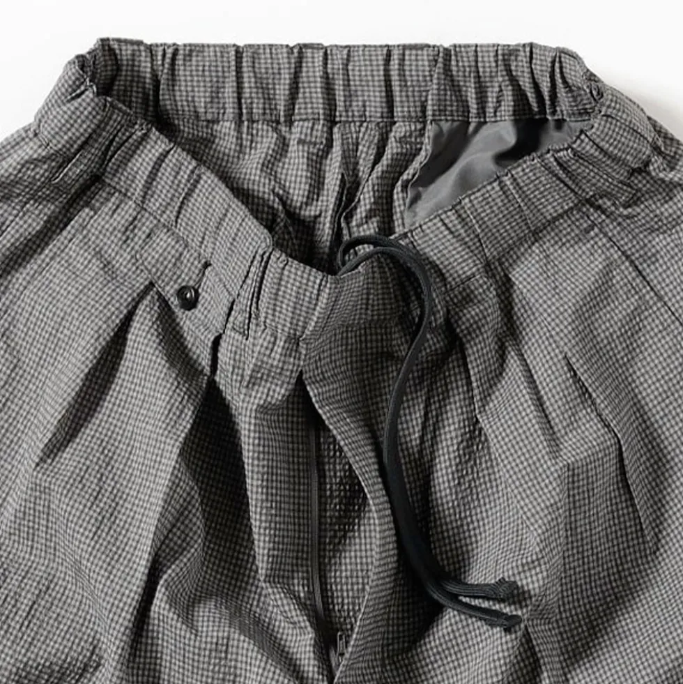 Beams Plus - Pantalon 2 Pleats Gaufré - Gris