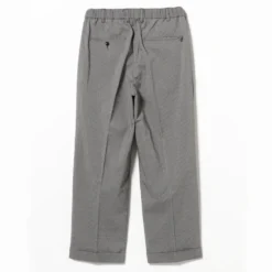 Beams Plus - Pantalon 2 Pleats Gaufré - Gris