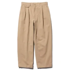 Beams Plus - Pantalon 2 Pleats Twill - Kaki