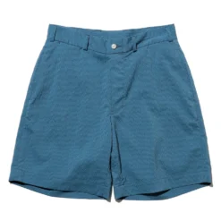 Beams Plus - Short Gaufré Gingham - Bleu