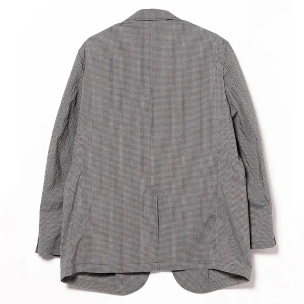 Beams Plus - Veste Costume 3B Gaufrée - Gris