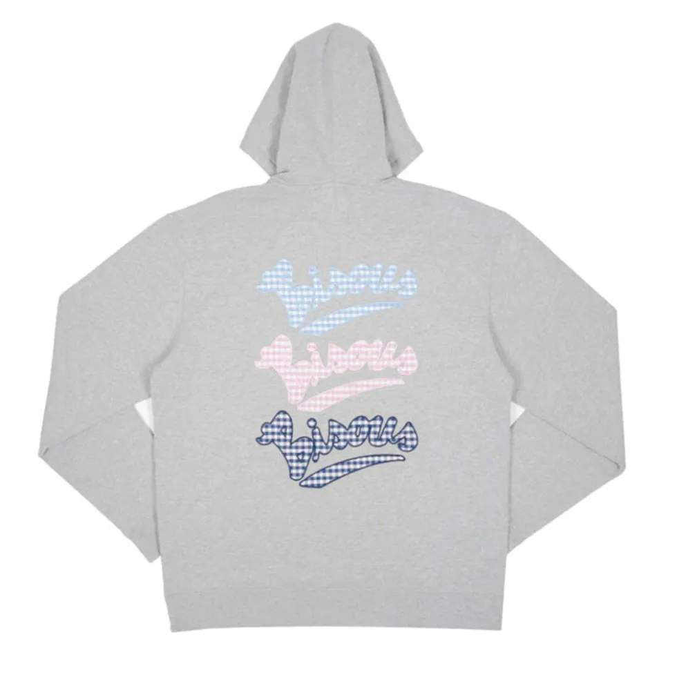 Bisous Skateboard - Hoodie Gianni Vichy - Gris