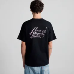 Bisous Skateboard - T-shirt Dialogues Intimes - Noir
