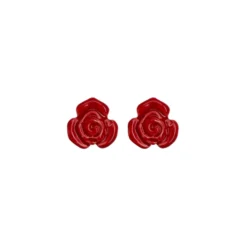 Blanca Olmos Studio - Boucles d'oreilles Rose - Rouge