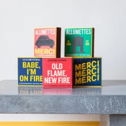 Boîte de 120 grandes allumettes - Merci Jaune