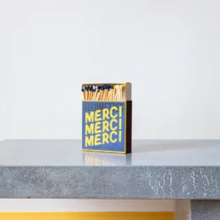 Boîte de 120 grandes allumettes - Merci Jaune