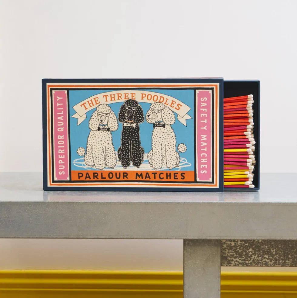 Boîte géante de 150 grandes allumettes - Caniche - Archivist