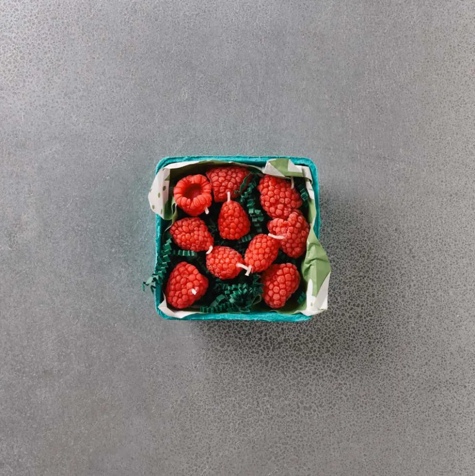 Bougie - Barquette Framboises