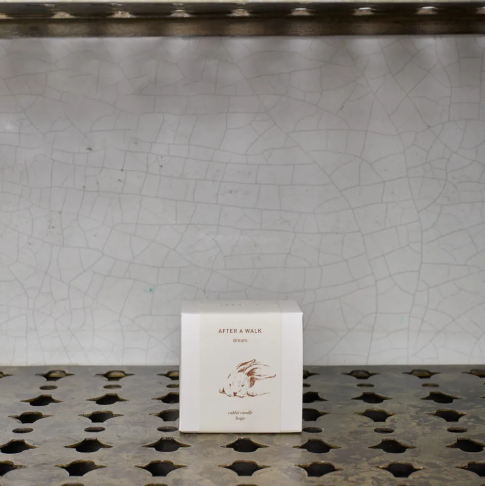 Bougie lapin - Beige