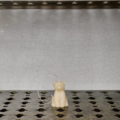 Bougie ours - Beige