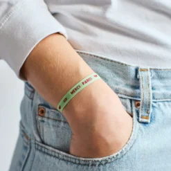 Bracelet Ruban Merci Paris - Vert