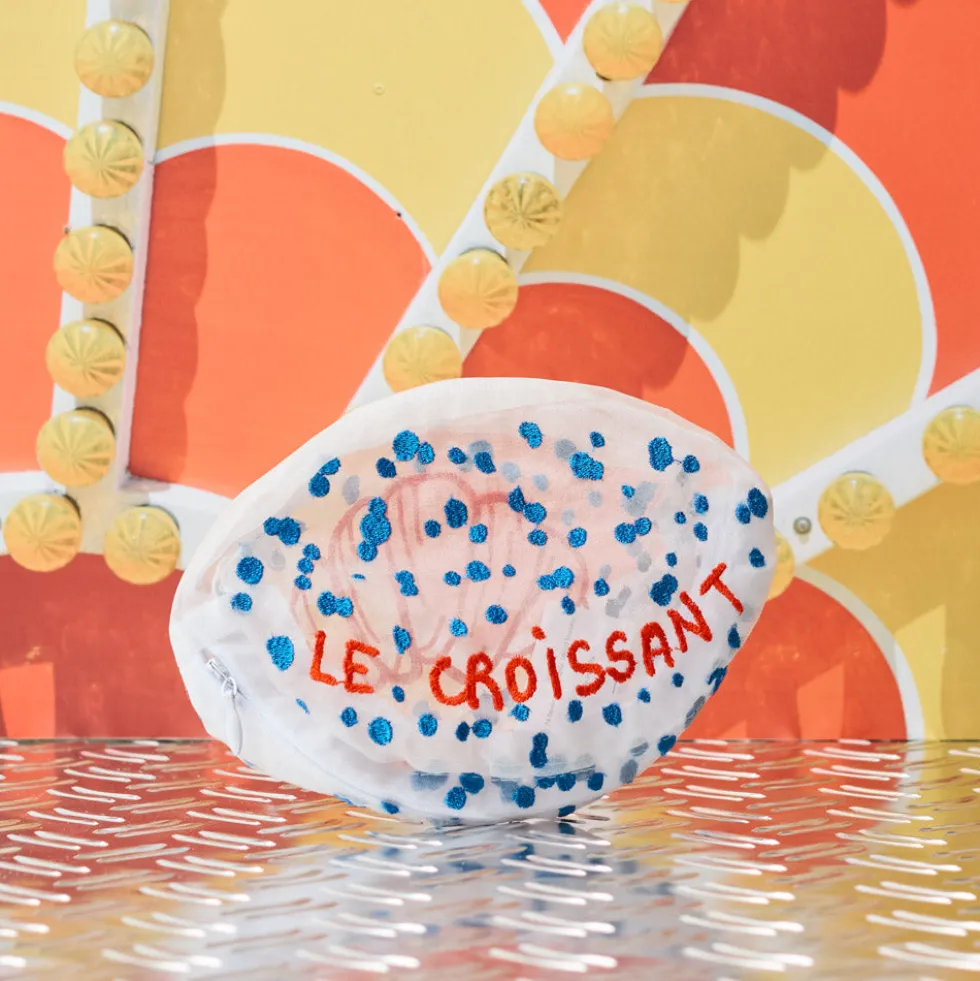 Brigitte Tanaka - Pochette en organza - Symbole Croissant