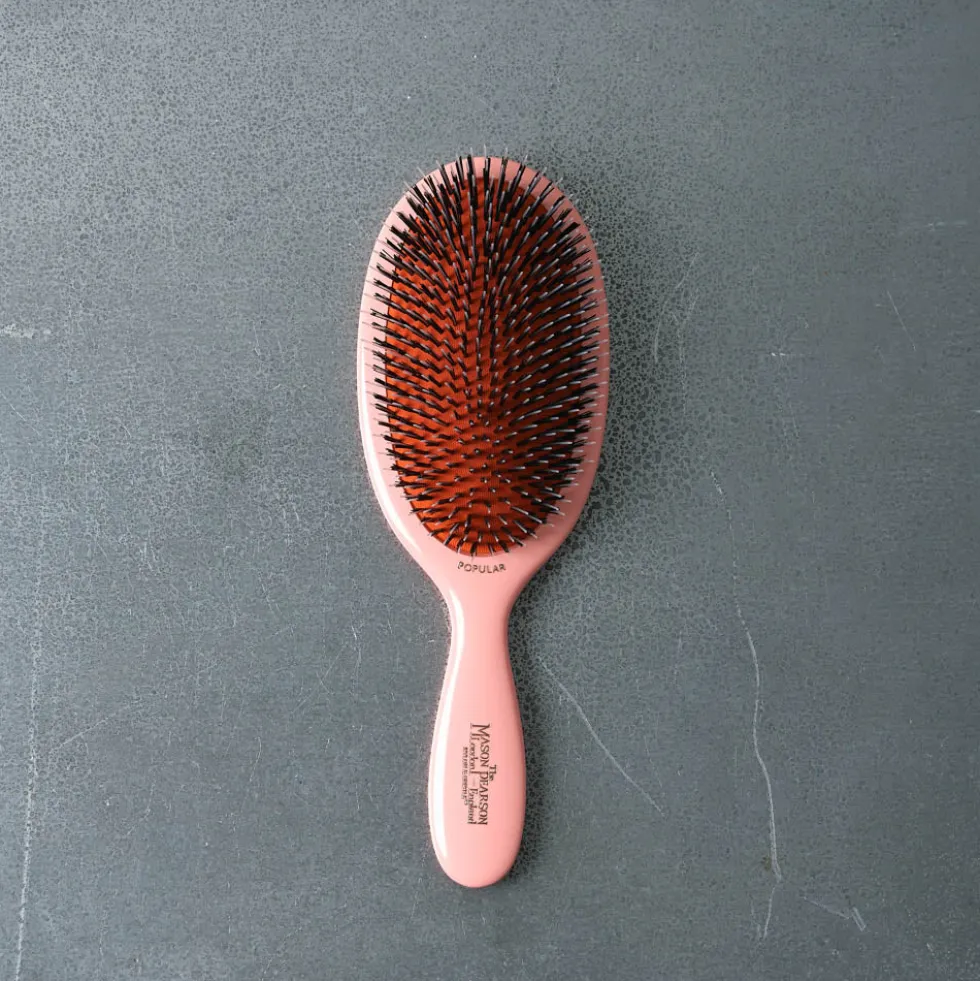 Brosse à cheveux rose M - Mason Pearson