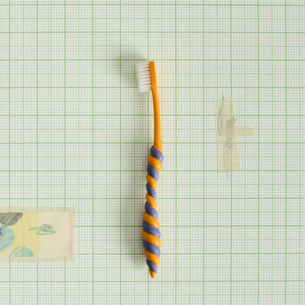 Brosse à dent - Jaune & Marine