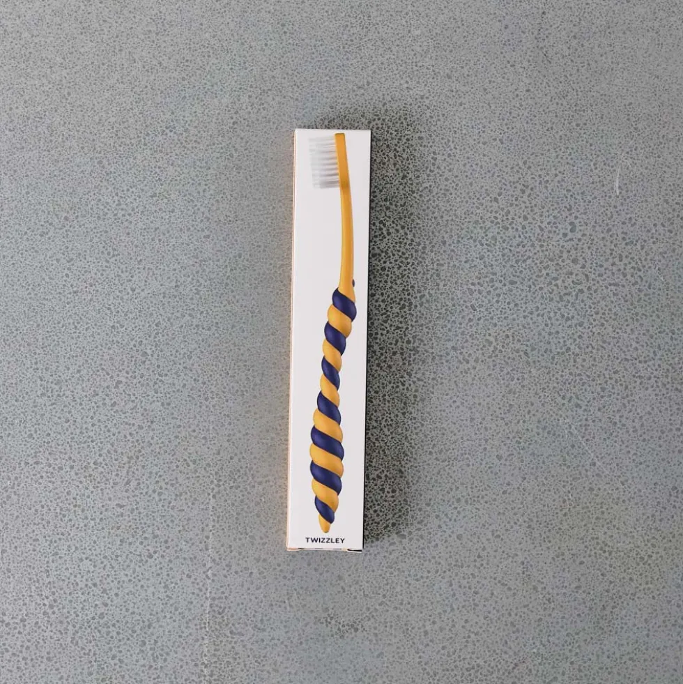 Brosse à dent - Jaune & Marine