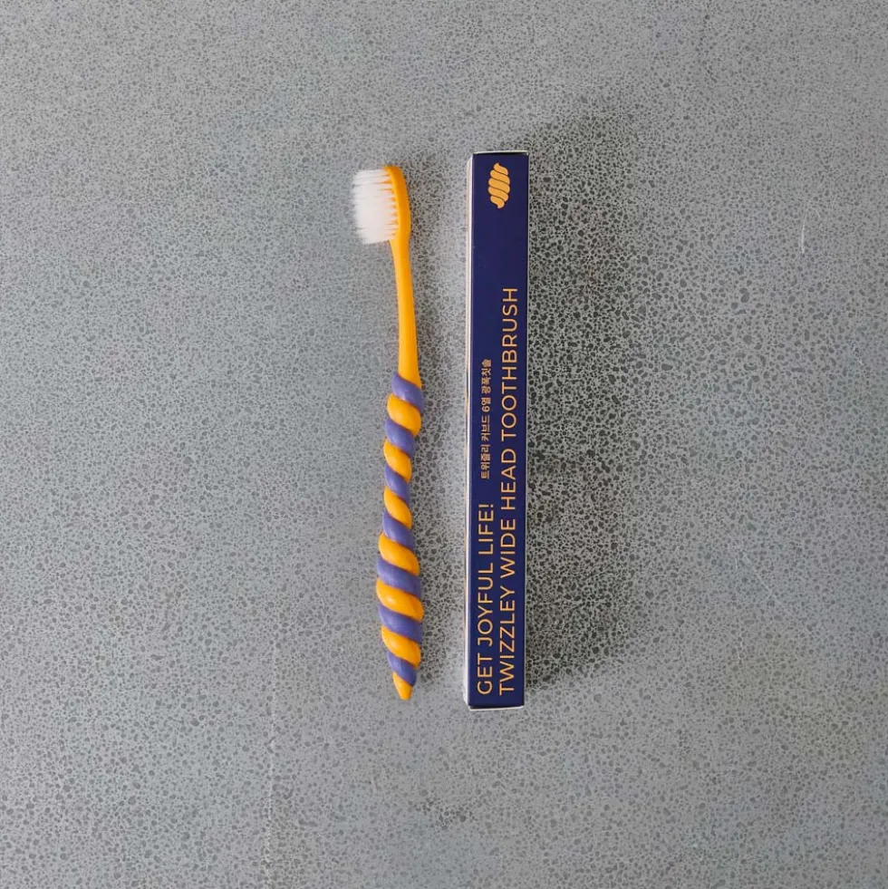 Brosse à dent - Jaune & Marine