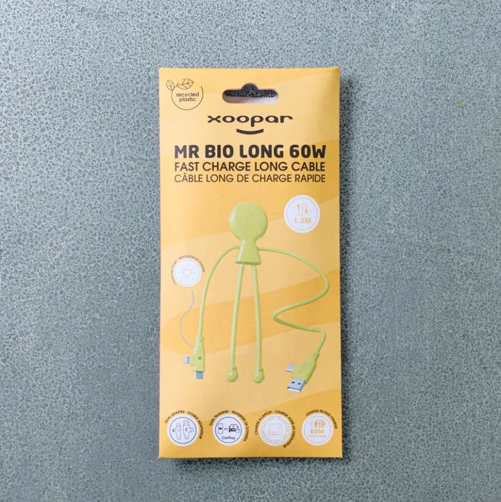 Cable Mr Bio Long Fast - Jaune