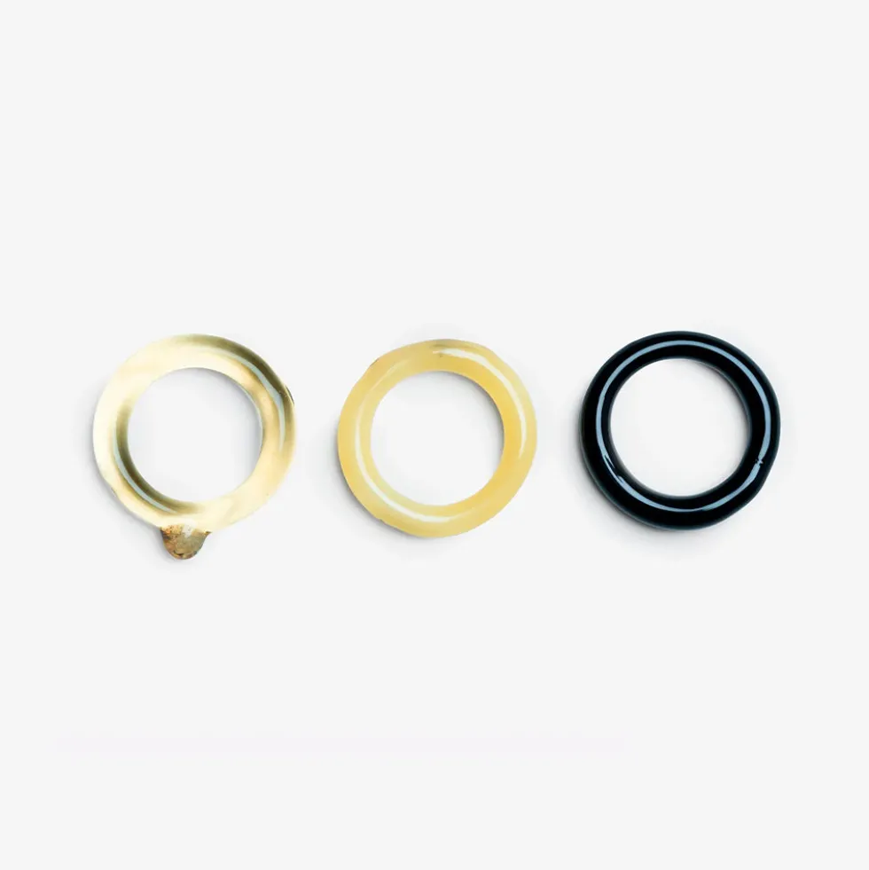Cajal - Bague Felino Trio - Ambre & Blanc