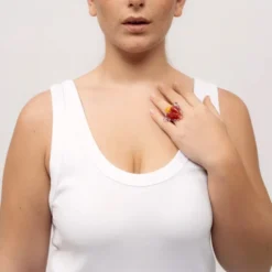 Cajal - Bague Milagrito - Rouge & Violet