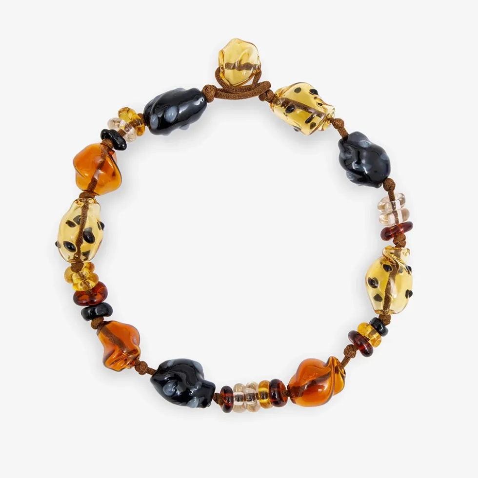 Cajal - Collier Sienna - Ambre Jaune & Noir