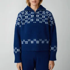Calle Del Mar - Cardigan Winter Fair Isle - Demi zip