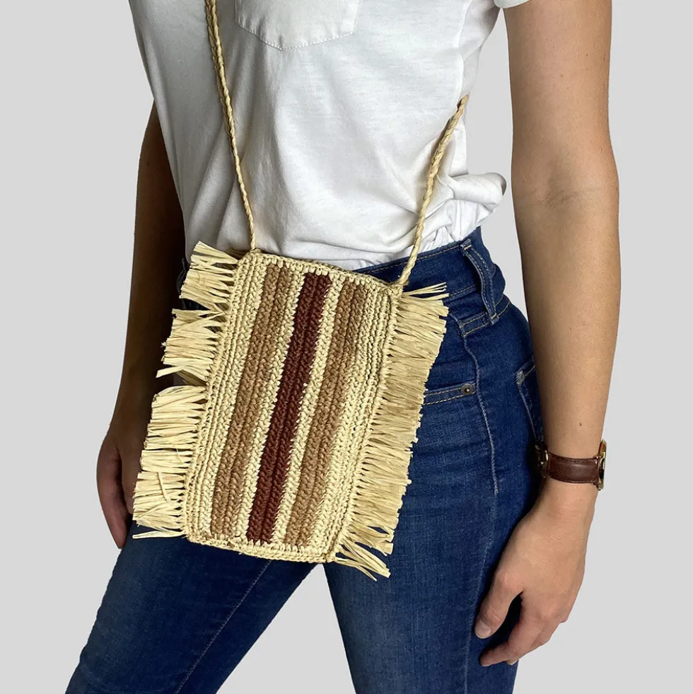 Camalya - Sac bandoulière Gao - Naturel & Marron