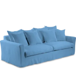 Canapé convertible 3 places - Bleu Primaire