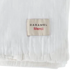 Caramel x Merci - Housse de couette en gaze de coton - Blanc de Meudon
