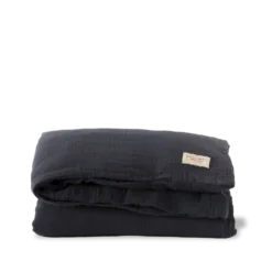 Caramel x Merci - Housse de couette en gaze de coton - Gris Fusain