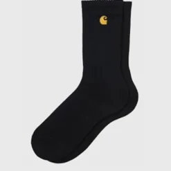 Carhartt WIP - Chaussettes Chase - Noir & Doré