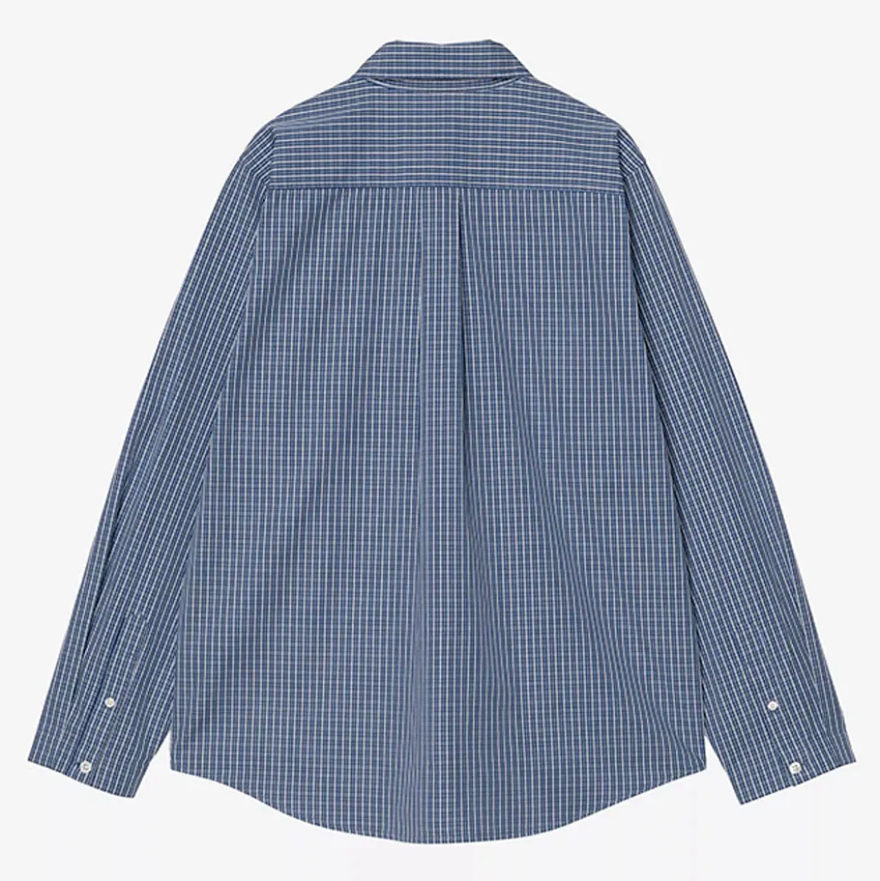 Carhartt WIP - Chemise W LS Groff - Bleu Groff Check