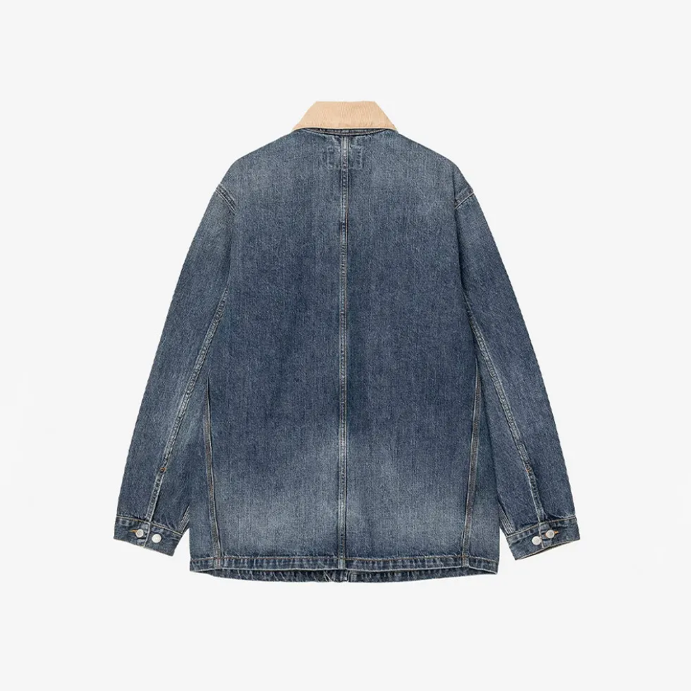 Carhartt WIP - Manteau Warren Chore - Bleu Dusty