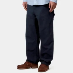 Carhartt WIP - Pantalon Single Knee - Marine Foncé