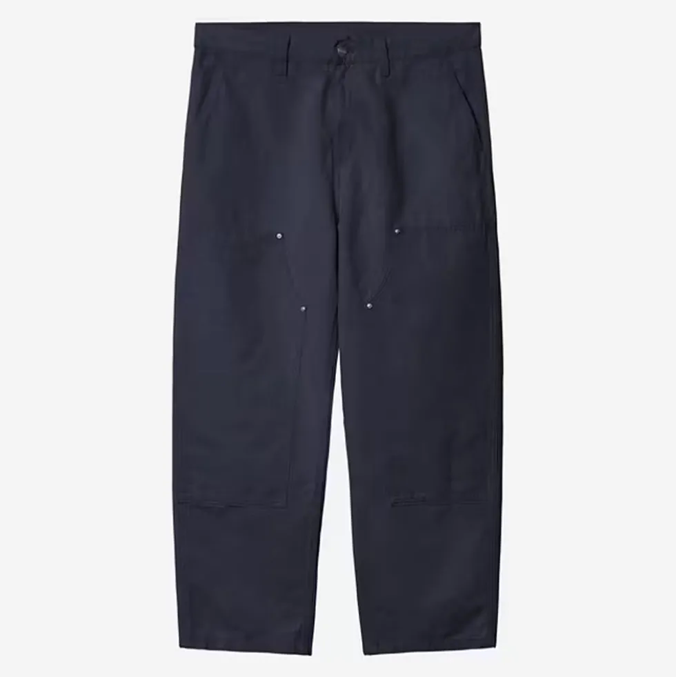 Carhartt WIP - Pantalon Walter Double Knee - Navy Garment Dyed