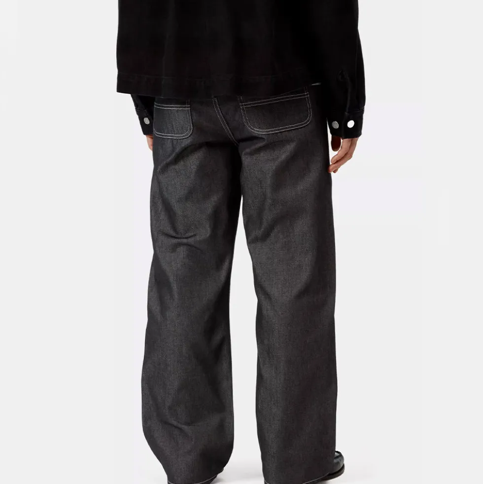 Carhartt WIP - Pantalon W Simple Melbourne - Noir Rigide
