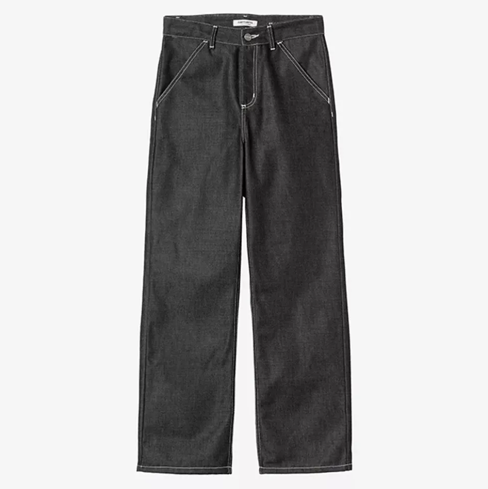 Carhartt WIP - Pantalon W Simple Melbourne - Noir Rigide