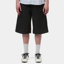 Carhartt WIP - Short Brader - Noir Délavé