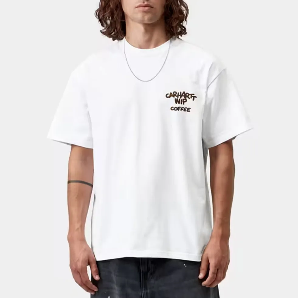 Carhartt WIP - T-shirt SS Coffee Break - Blanc
