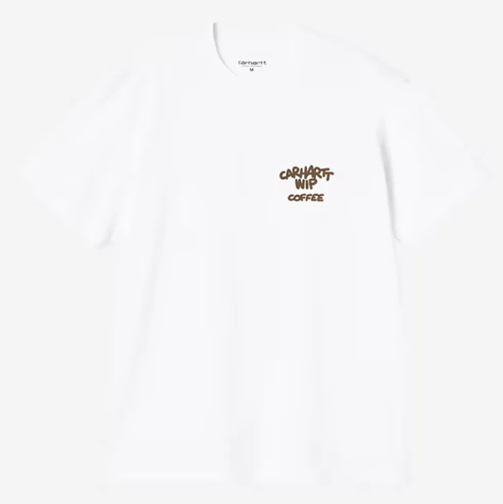 Carhartt WIP - T-shirt SS Coffee Break - Blanc
