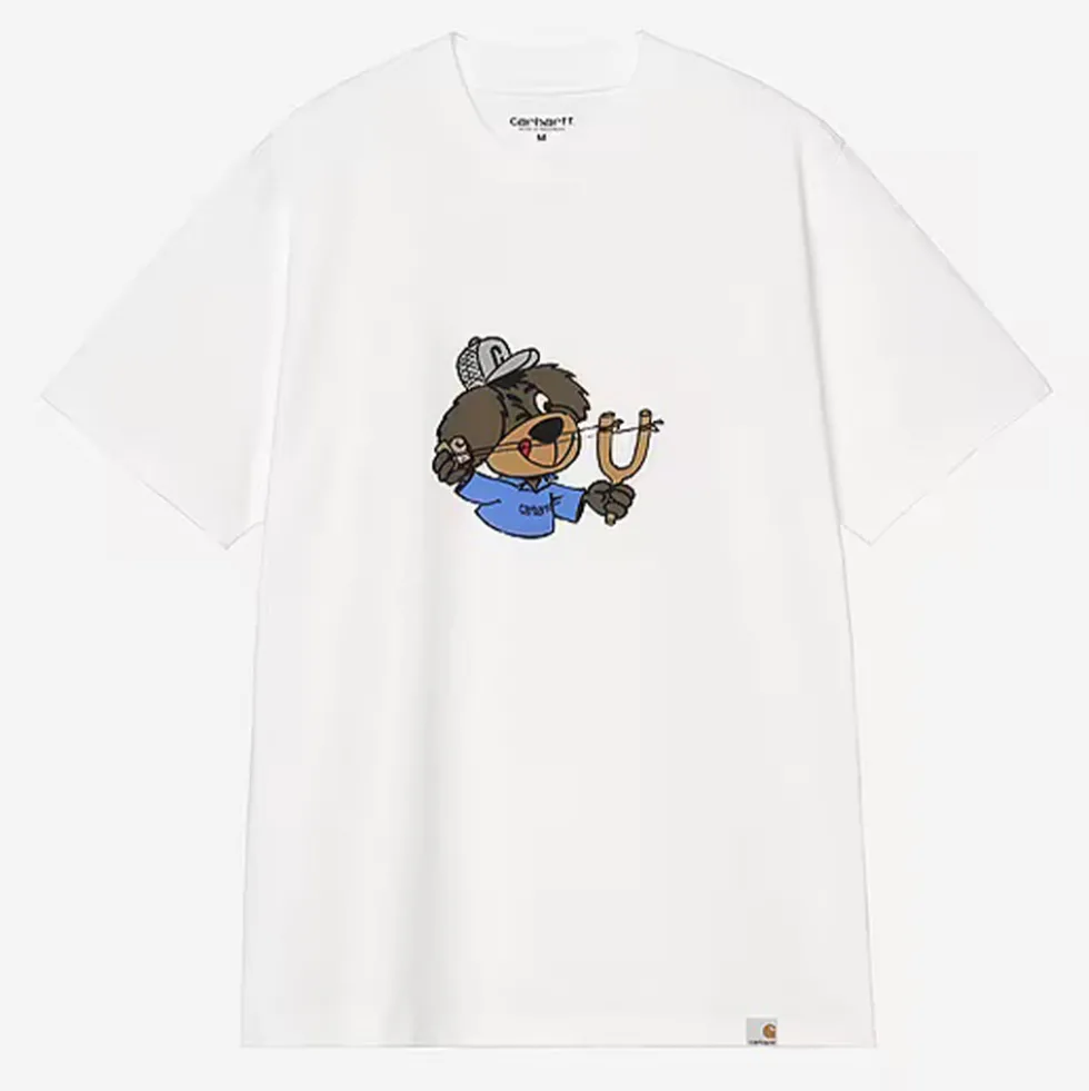 Carhartt WIP - T-shirt SS Slingshot - Blanc