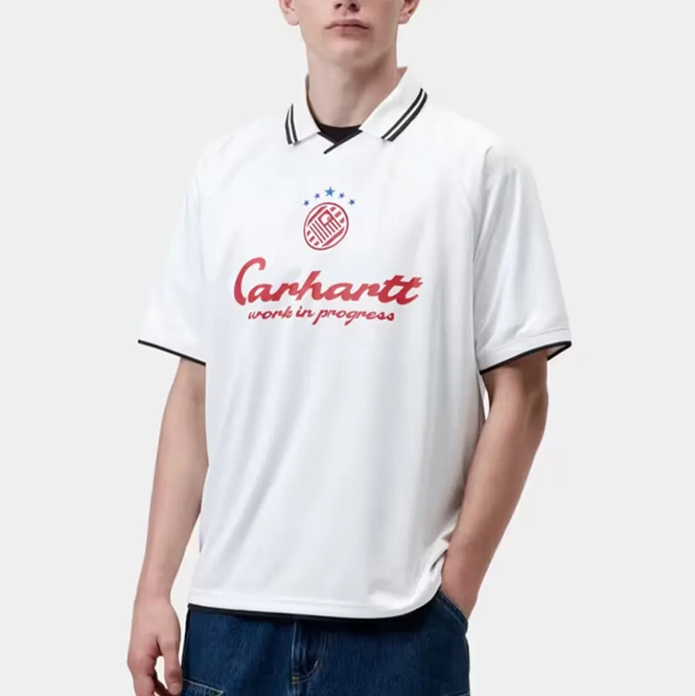 Carhartt WIP - T-shirt SS Terrace Football - Blanc