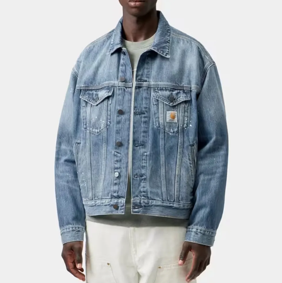 Carhartt WIP - Veste Helston Denim - Blue Destroy Wash