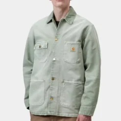 Carhartt WIP - Veste OG Chore - Shady Green Destroy Wash